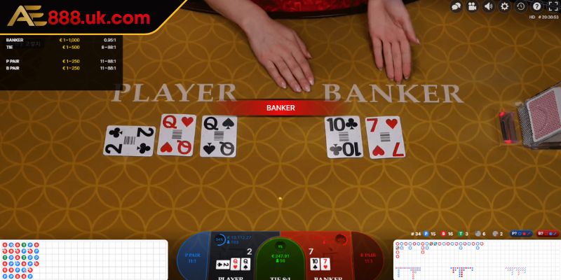 Baccarat AE888 - Hướng Dẫn Chơi Và Bí Kíp Thắng Lớn 3 Phân biệt cầu 1-2 hoặc 1-3